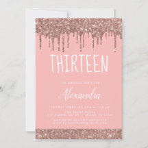 Ro Guld Gnistra Glitter 13:e trettonde födelsedag