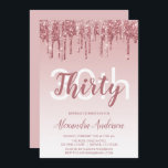 Ro Guld Gnistra Glitter 30års födelsedag Party Inbjudningar<br><div class="desc">Ro Guld -  Gnistra för Rosa och inbjudan till 30års födelsedag-partiet för Födelsedagsfest av Glitter Ombre Girly. Denna moderna 30-dagarsinbjudan är perfekt för Ro Guld Glitter Girly Party att tittar fira i Rosa ros Gnistra. Kontakta designern om du vill matcha anpassade objekt.</div>