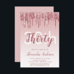 Ro Guld Gnistra Glitter 30års födelsedag Party Inbjudningar<br><div class="desc">Ro Guld -  Gnistra för Rosa och inbjudan till 30års födelsedag-partiet för Födelsedagsfest av Glitter Ombre Girly. Denna moderna 30-dagarsinbjudan är perfekt för Ro Guld Glitter Girly Party att tittar fira i Rosa ros Gnistra. Kontakta designern om du vill matcha anpassade objekt.</div>
