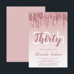 Ro Guld Gnistra Glitter 30års födelsedag Party Inbjudningar<br><div class="desc">Ro Guld -  Gnistra för Rosa och inbjudan till 30års födelsedag-partiet för Födelsedagsfest av Glitter Ombre Girly. Denna moderna 30-dagarsinbjudan är perfekt för Ro Guld Glitter Girly Party att tittar fira i Rosa ros Gnistra. Kontakta designern om du vill matcha anpassade objekt.</div>