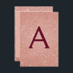 Ro Guld Gnistra Glitter 40:e födelsedag Party Inbjudningar<br><div class="desc">Rosa ros Guld - Burgundy Gnistra Glitter Girly Födelsedagsfest Monogram Namn och första 40:e födelsedagsinbjudan. Denna 40-dagarsinbjudan är perfekt för Ro Guld Gnistra Glitter Girly Party att tittar fira i Rosa ros Guld.</div>