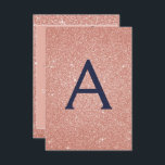 Ro Guld Gnistra Glitter 40:e födelsedag Party Inbjudningar<br><div class="desc">Rosa ros Guld - den blå Gnistran Glitter Girly Födelsedagsfest Monogram Namn och den första 40:e födelsedagspartisinbjudan. Denna 40-dagarsinbjudan är perfekt för Ro Guld Gnistra Glitter Girly Party att tittar fira i Rosa ros Guld.</div>
