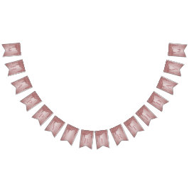 Ro Guld Gnistra Glitter Driver Monogram födelsedag Vimplar