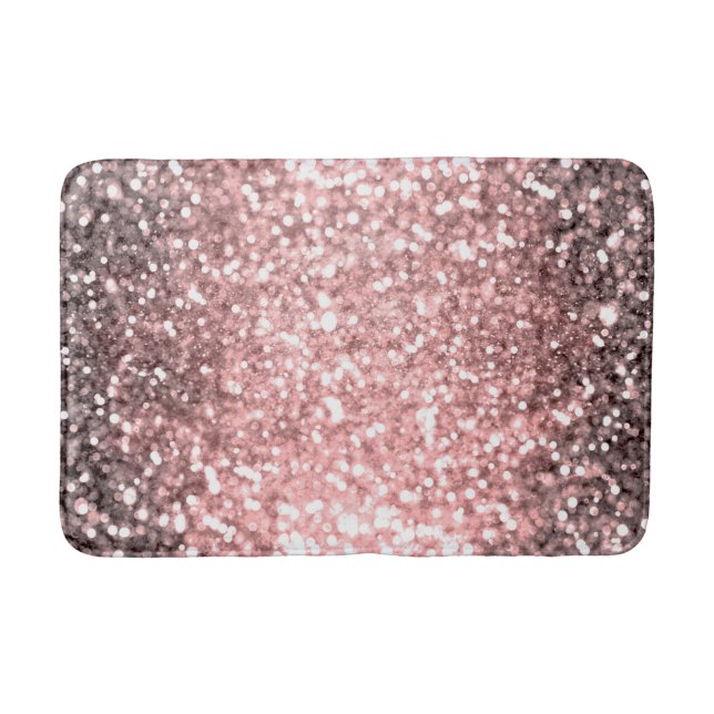 Ro Guld Gnistra Ljus Girls Glittery Sparkly Badrumsmatta (Framsidan)