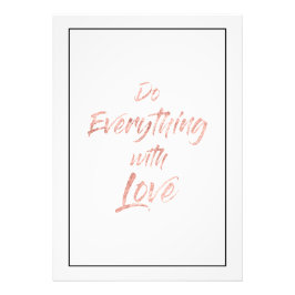 Ro Guld - gör allt med Kärlek-utskrift Fototryck