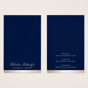 Ro Guld Gräns - blå judisk hörselbild Visning Visitkort