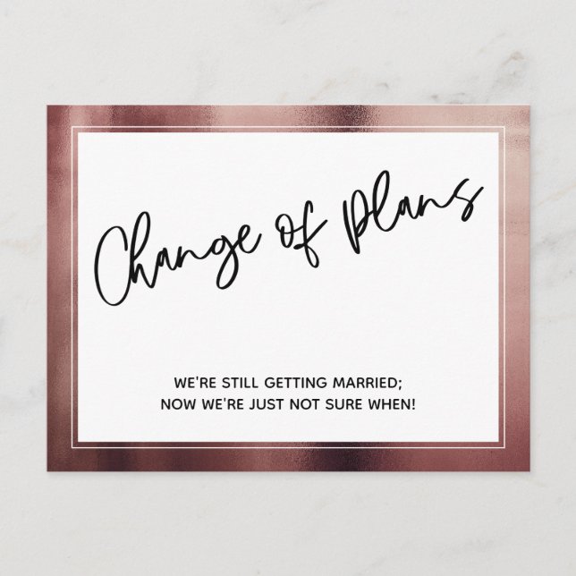 Ro Guld Gräns om ändring av planer som skjutits up Vykort (Framsida)