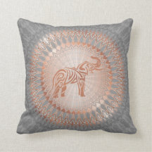 Ro Guld Grått Elephant Mandala