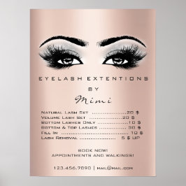 Ro Guld Grått Makeup-Öga, prisutjämning Poster
