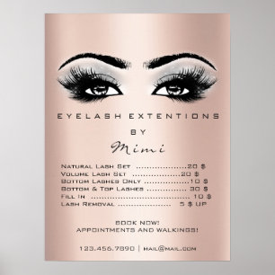 Ro Guld Grått Makeup-Öga, prisutjämning Poster