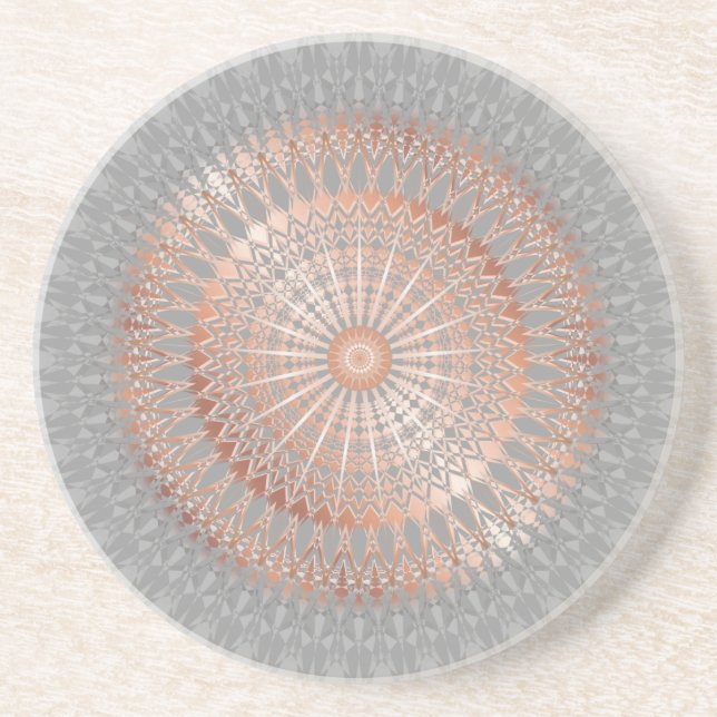 Ro Guld Grått Mandala Underlägg (Framsidan)