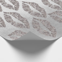 Ro Guld Grått Silver Graphite Glitter Grungy Presentpapper