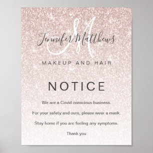 Ro Guld Hair Salon COVID Conscious Conscious Poster