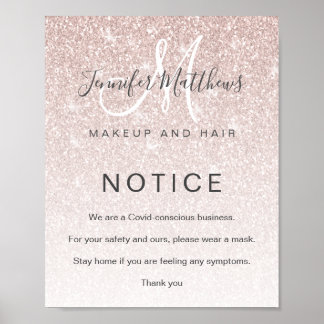 Ro Guld Hair Salon COVID Conscious Conscious Poster