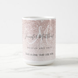 Ro Guld Hair Salon Safety Pen Holder Glitter Kaffemugg