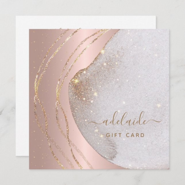 Ro Guld Hair Stylist Gift Certificate (Fram/baksida)