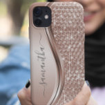 Ro Guld Handskriftlig Gnistra Bling Namn Glitter<br><div class="desc">Utformningen är ett foto och fodral är inte tillverkat med glitter, sekvenser, metall eller skogen. Denna design finns även tillgänglig på andra mobila modeller. Välj Enhetstyp om du vill visa andra iPhone, Samsung Galaxy eller Google fodral. Vissa stilar kan ändras genom att markera Stil om det är ett alternativ. Du...</div>