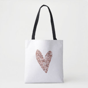 Ro Guld Heart Clipart Cute Heart-design Glitter Tygkasse