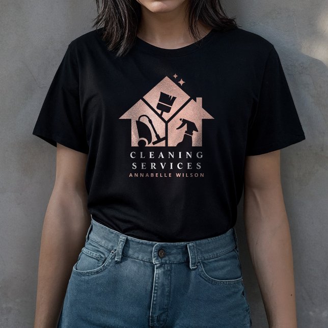 Ro Guld House Städning Services T Shirt (Skapare uppladdad)