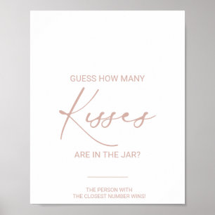 Ro Guld hur många Kisses Möhippa-spel Poster
