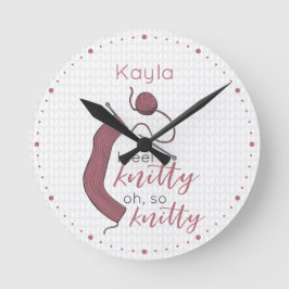 Ro Guld I känner Knitty.. Rund Klocka