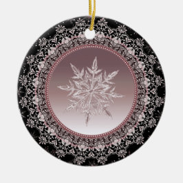Ro Guld Ice Crystal Snowflake Ornament
