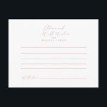 Ro Guld Idyllic Snyggt Calligraphy Bröllop Vykort<br><div class="desc">Det här telefonjokertecknet för den idylliska snyggten i ro är perfekt för ett rustiskt bröllop. Den enkla utformningen och utformningen av eleganten har manusattypografin klassisk och finare i ro guld. De här korten är perfekter för bröllop, möhippa, babydusch, studentfest och mycket mer. Anpassa korten med namn från bruden och brudgummen,...</div>