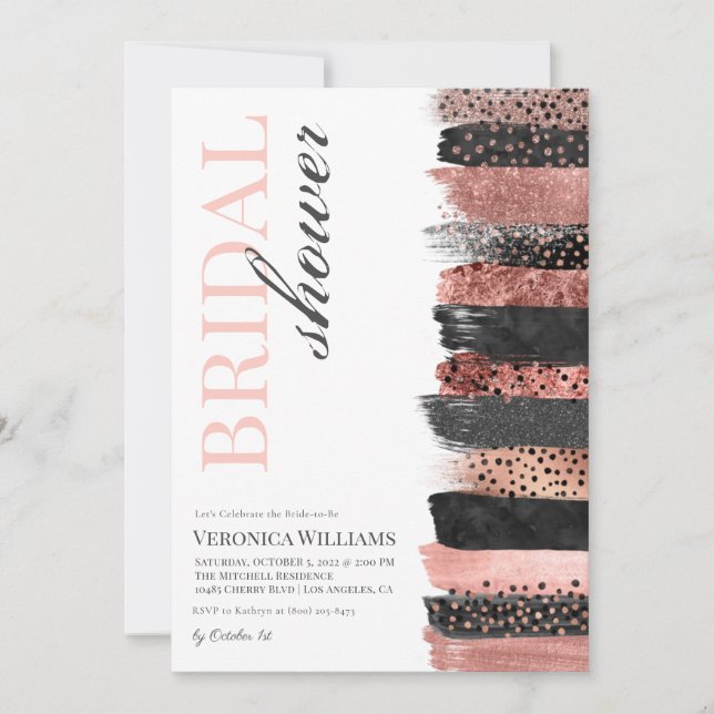 Ro Guld Inbjudningskort för möhippan (Framsida)