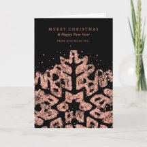 Ro Guld jul Glitter Snowflake Corporate