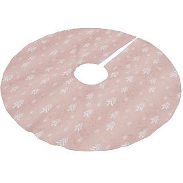 Ro guld julgran mönster julgransmatta borstad polyester