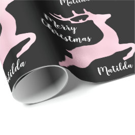 Ro Guld julrenar mönster personligen Presentpapper