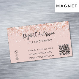 Ro guld konetti elegant QR-kod Magnetiska Visitkort