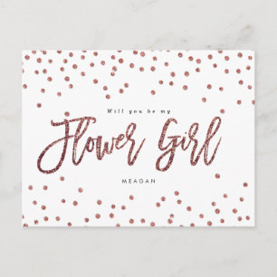 ro guld-konfeetti kommer du att bli mitt blomsterk meddelande vykort