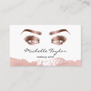 Ro guld konstnärer konstnärer lash eyelash brows ö visitkort