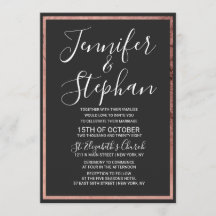 Ro Guld kontur Gräns Simple Black Bröllop