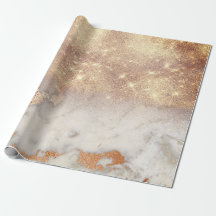 Ro Guld koppar Grått Abstrakt Marble Glitter Spar