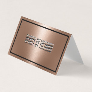 Ro Guld-kopparbrons elegant minimalist Visitkort