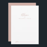 Ro Guld-kort för enkel minimalistisk Bröllop-rådgi Rådkort<br><div class="desc">Detta enkla, minimalistiska bröllop-kort från ro är perfekt för ett modernt bröllop. Den enkla utformningen och utformningen av eleganten har manusattypografin klassisk och finare i ro guld. De här korten är perfekter för bröllop, möhippa, babydusch, studentfest och mycket mer. Anpassa korten med namn från bruden och brudgummen, blivande föräldrar eller...</div>