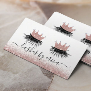 Ro Guld Krona Eyelash Diva Lash Salon Visitkort