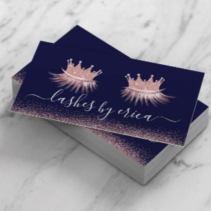 Ro Guld Krona Eyelash Diva Salon Visitkort