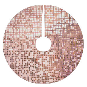 Ro guld: kvadratiska mosaikplattor. julgransmatta borstad polyester