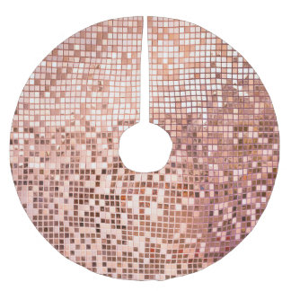 Ro guld: kvadratiska mosaikplattor. julgransmatta borstad polyester