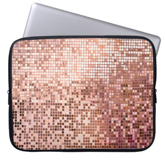 Ro guld: kvadratiska mosaikplattor. laptop fodral