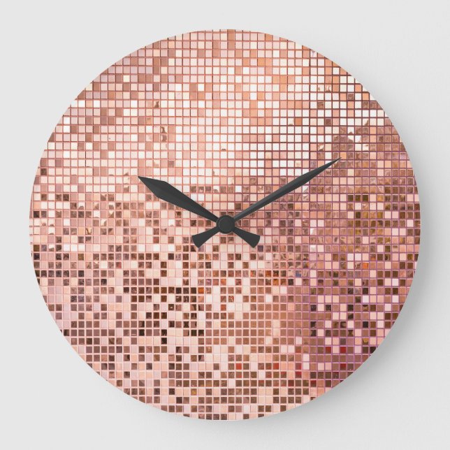 Ro guld: kvadratiska mosaikplattor. stor klocka (Framsida)