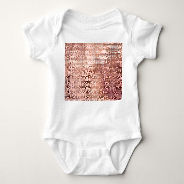 Ro guld: kvadratiska mosaikplattor. t shirt (Framsida)