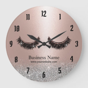 Ro Guld Lash Makeup Artist Beauty Salon Stor Klocka