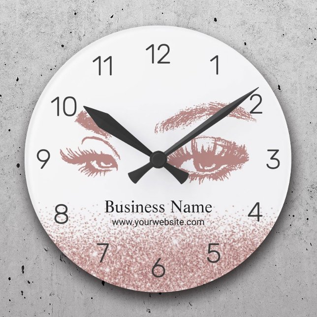 Ro Guld Lash Makeup Artist Eyelash Salon Rund Klocka (Skapare uppladdad)
