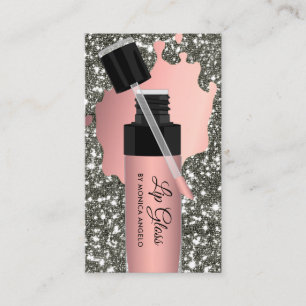 Ro Guld Lip Gloss Lipstick Tube Visitkort