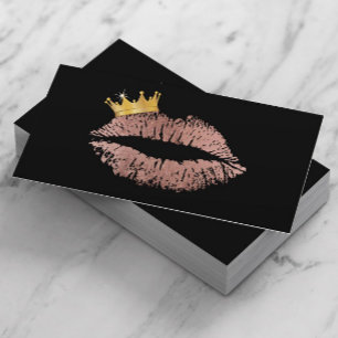 Ro Guld Lip Queen Makeup Artist Beauty Salon Visitkort