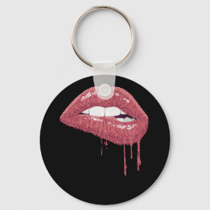 Ro Guld Lipstick Kiss Hett 80-årsjubileum Drip L Nyckelring